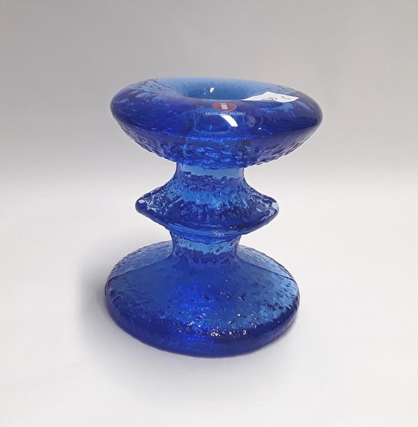 Festivo kynttilänjalka, sininen 80mm (1 solmu)